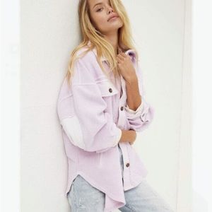 Free People Ruby Shacket - Light Pink